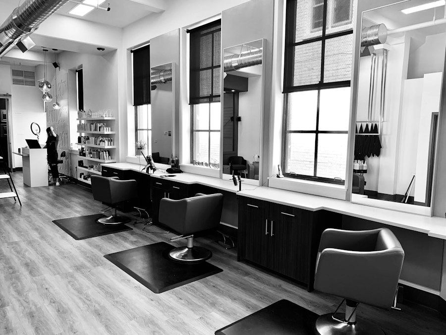 Interior of Al Mayar Beauty salon in Sohar with styling chairs and mirrors